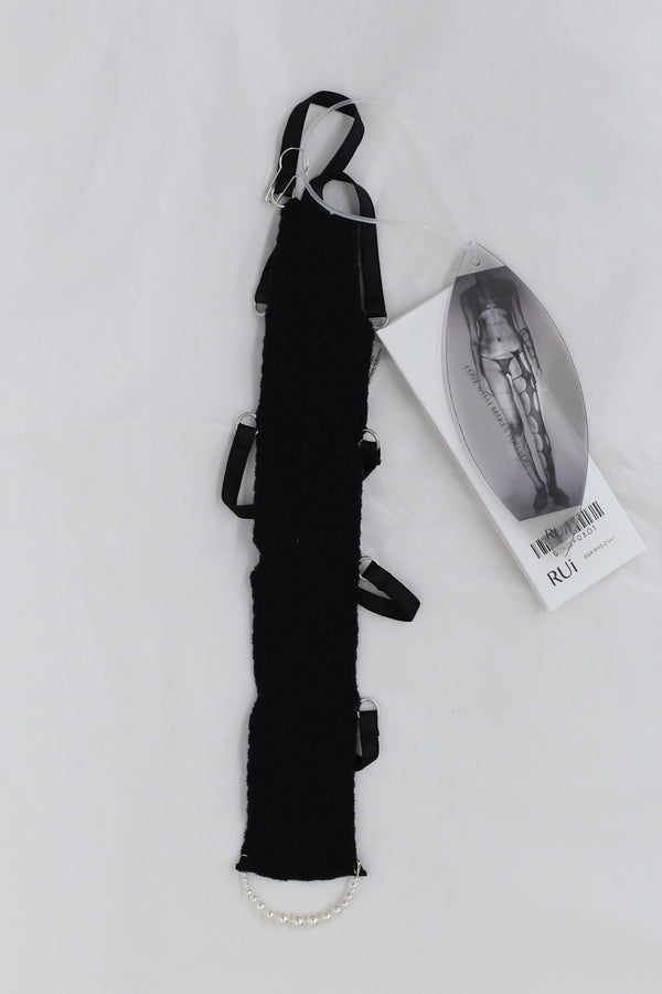 RUI single semi-sheer thin strap sleeve RSS24SF03 Onyx black